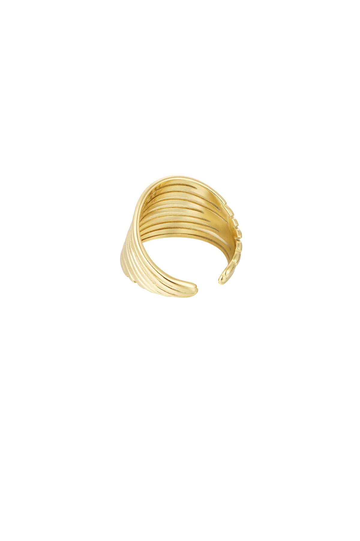 Cut Out Lines Ring - One Size