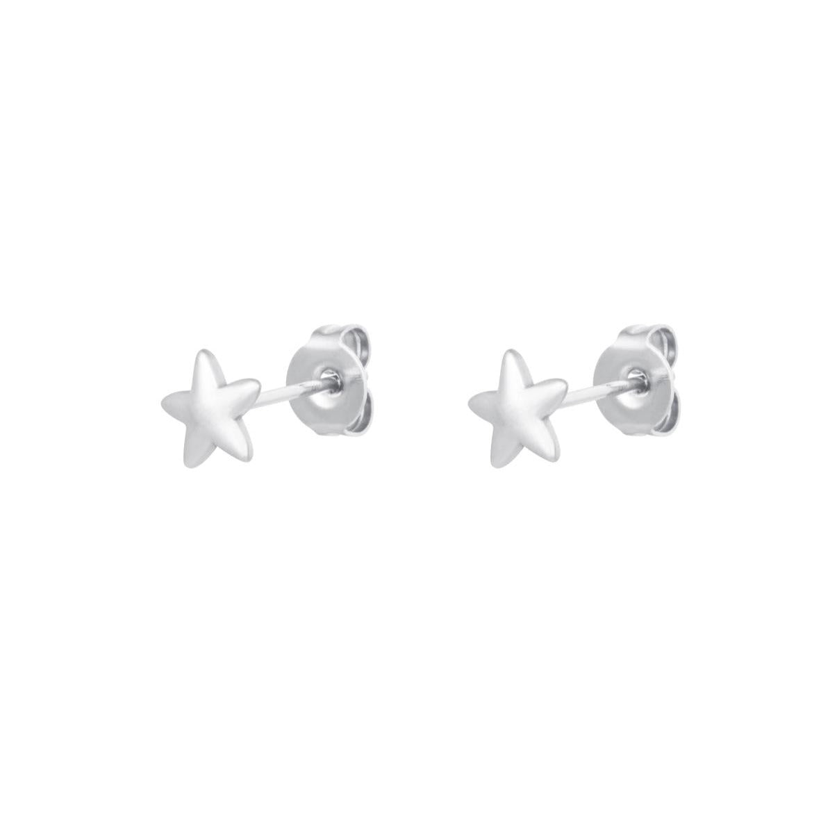 Mini Stjerne Ørestikker - Sølv