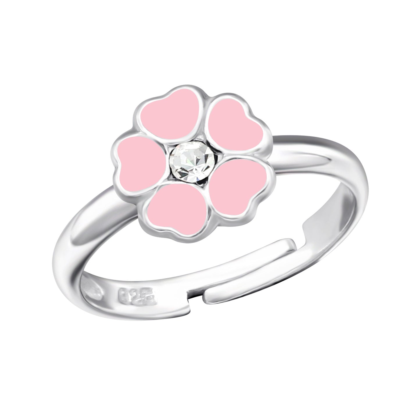 Cute lyserød blomst ring